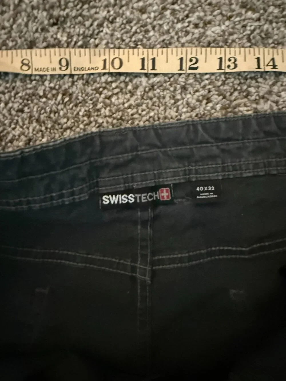Swiss Tech Utility Work Pants Dark Grey 40x32